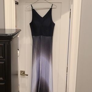 Navy/blue ombre long dress